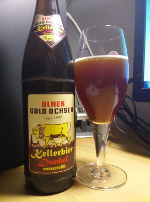 Gold Ochsen Kellerbier Dunkel Naturtrüb