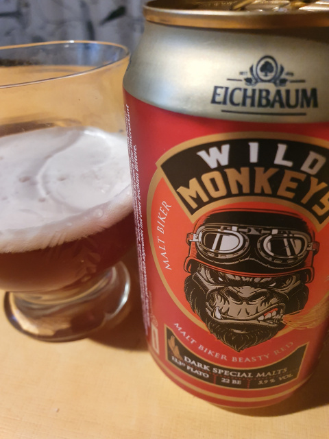 Wild Monkeys Malt Biker Beasty Red